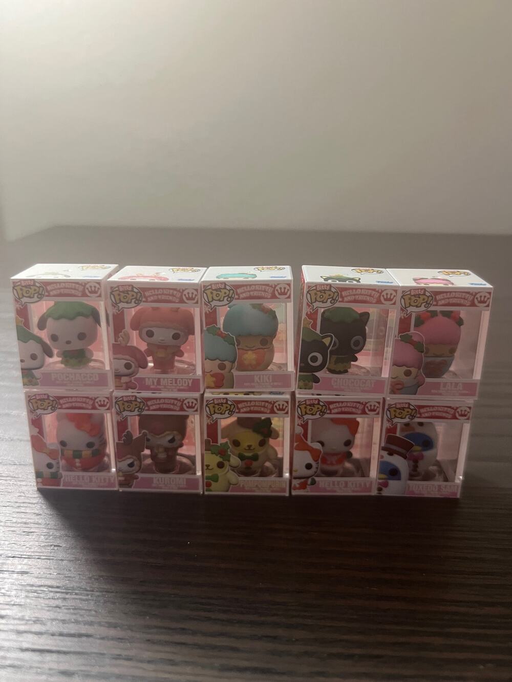 ALL 10 BITTY Hello Kitty & Friends Holiday 1" Funko Pops Sanrio Christmas Melody